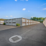 rows of drive-up storage units at Rent-a-Space on Patrick Road in Roanoke, VA