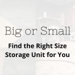storage unit size